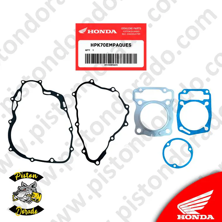 Kit de empaques de motor CB190R y XR190 Honda Original 1