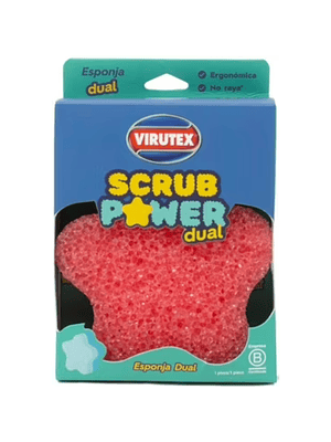 Esponja Virutex Scrub Power Dual 1 Unidad