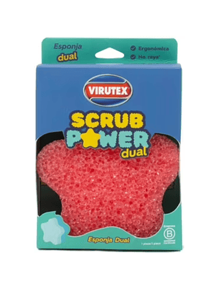 Esponja Virutex Scrub Power Dual 1 Unidad