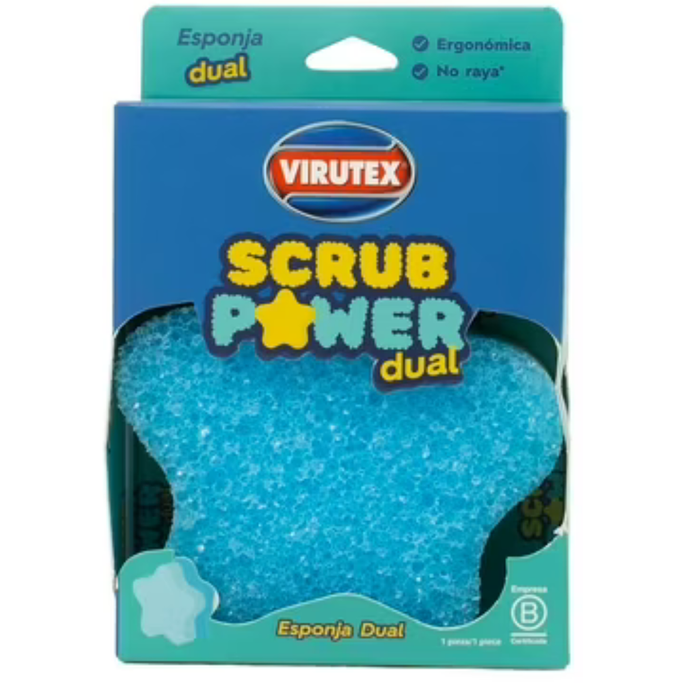 Esponja Virutex Scrub Power Dual 1 Unidad 5