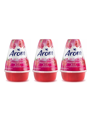 Arom Desodorante Gel Frambuesa 190g - Pack De 3 Unidades