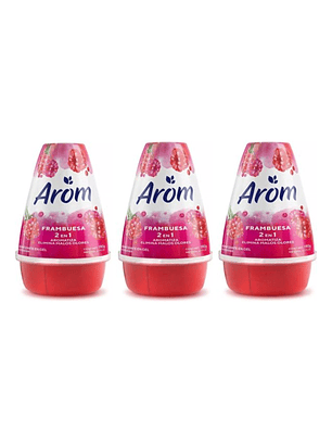 Arom Desodorante Gel Frambuesa 190g - Pack De 3 Unidades