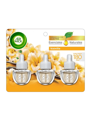 Repuesto Desodorante Eléctrico Air Wick Vainilla 3x21ml