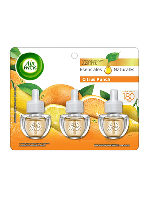 Recarga Desodorante Electrico Citrus Punch Airwick 3 Un