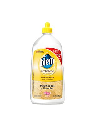Abrillantador Blem Pisos Laminados Floral 800 ml