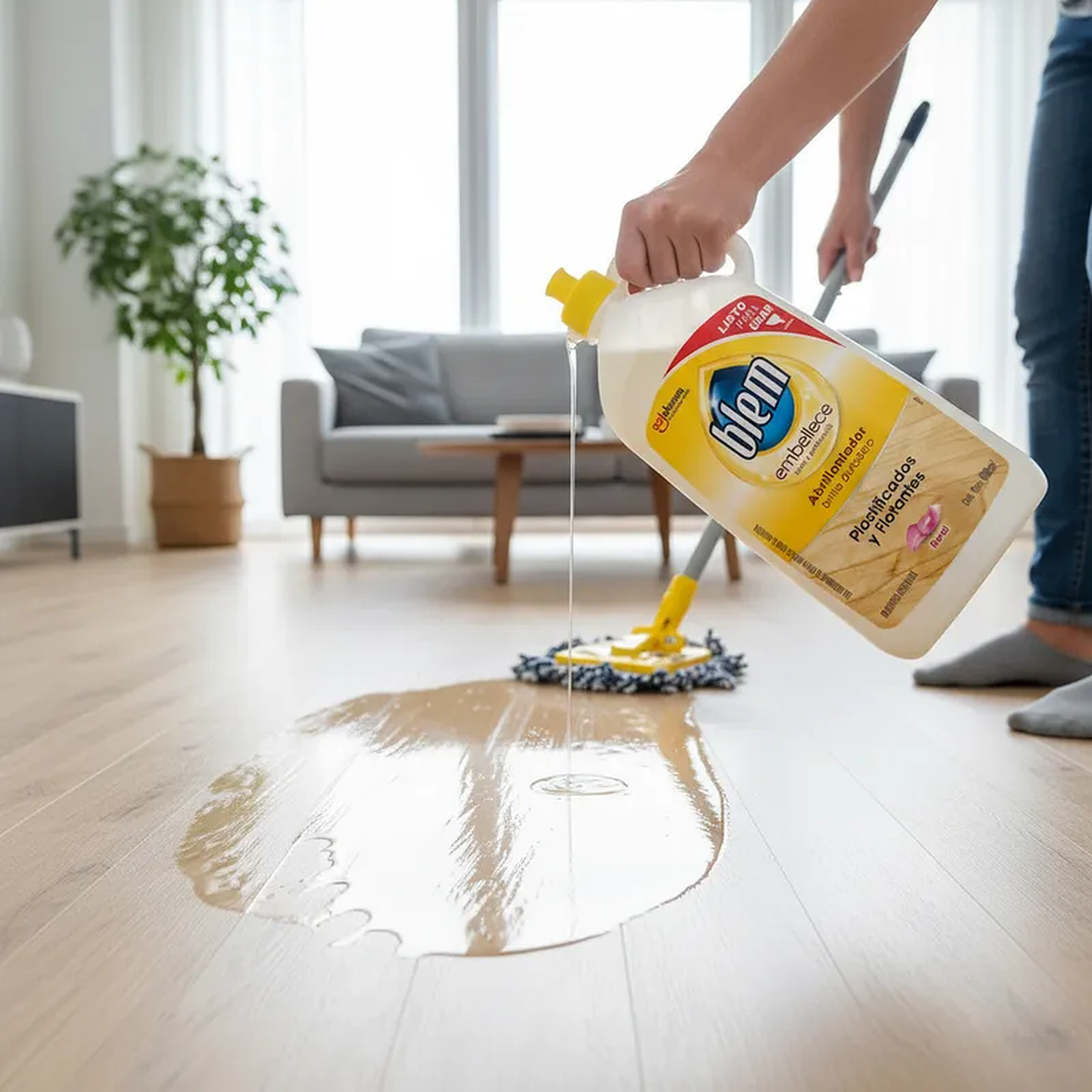 Abrillantador Blem Pisos Laminados Floral 800 ml 2