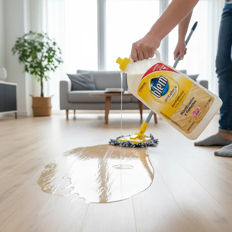 Abrillantador Blem Pisos Laminados Floral 800 ml 2