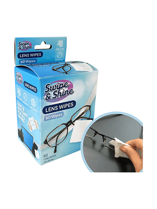 Paños Limpieza Anteojos Swipe & Shine 60 Unid