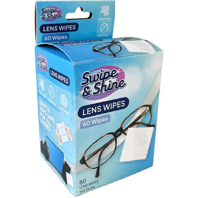 Paños Limpieza Anteojos Swipe & Shine 60 Unid 6