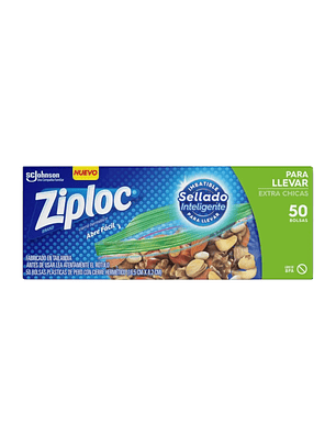 Bolsas Multiuso Para Llevar Ziploc Extra Chicas 50unid