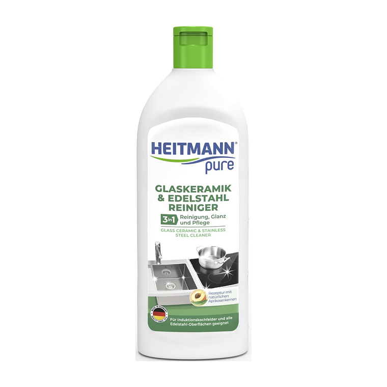 Heitmann Limpiador Vitrocerámica y Acero Inox 250ml 1