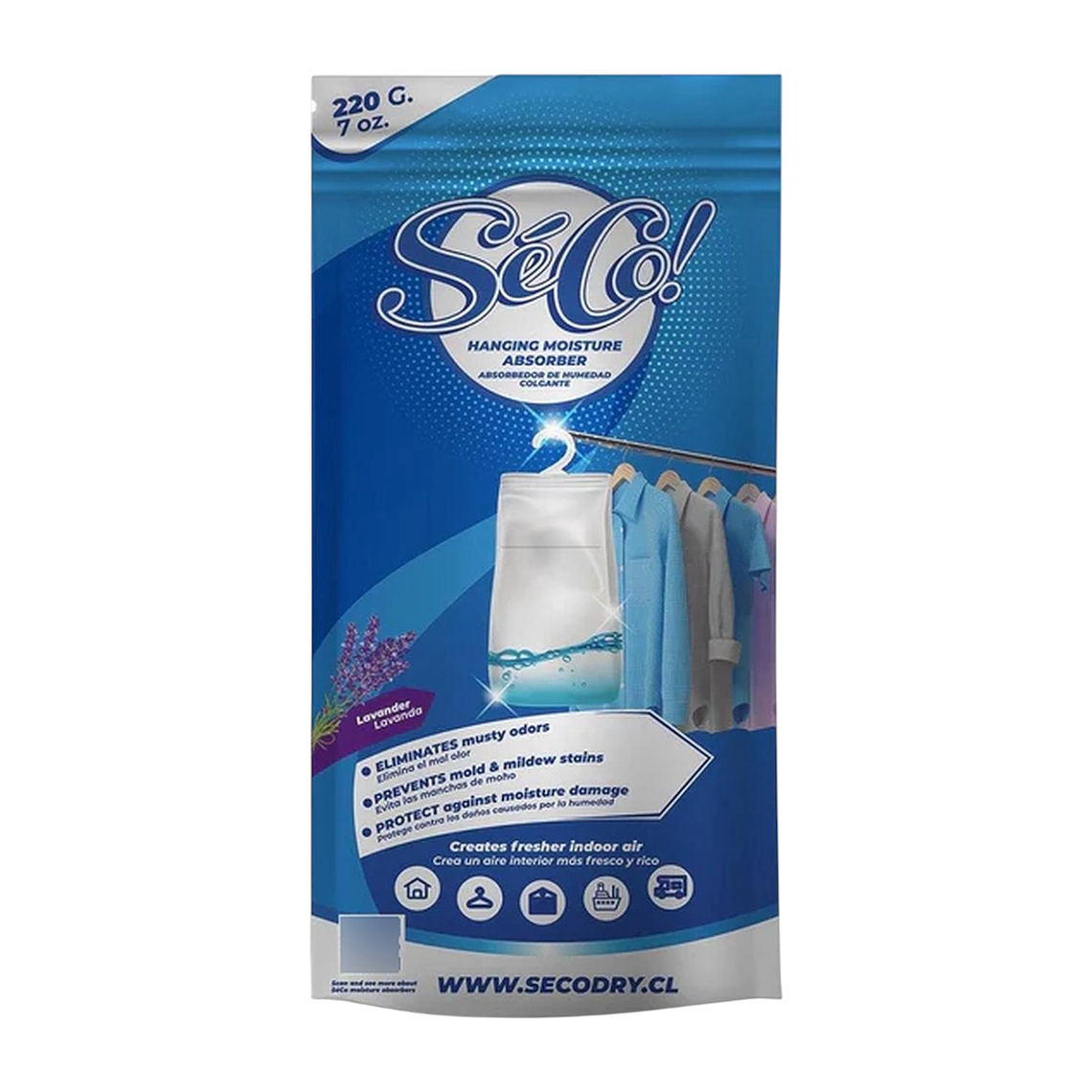 Absorbente Humedad Colgante Seco 220 Gr 1