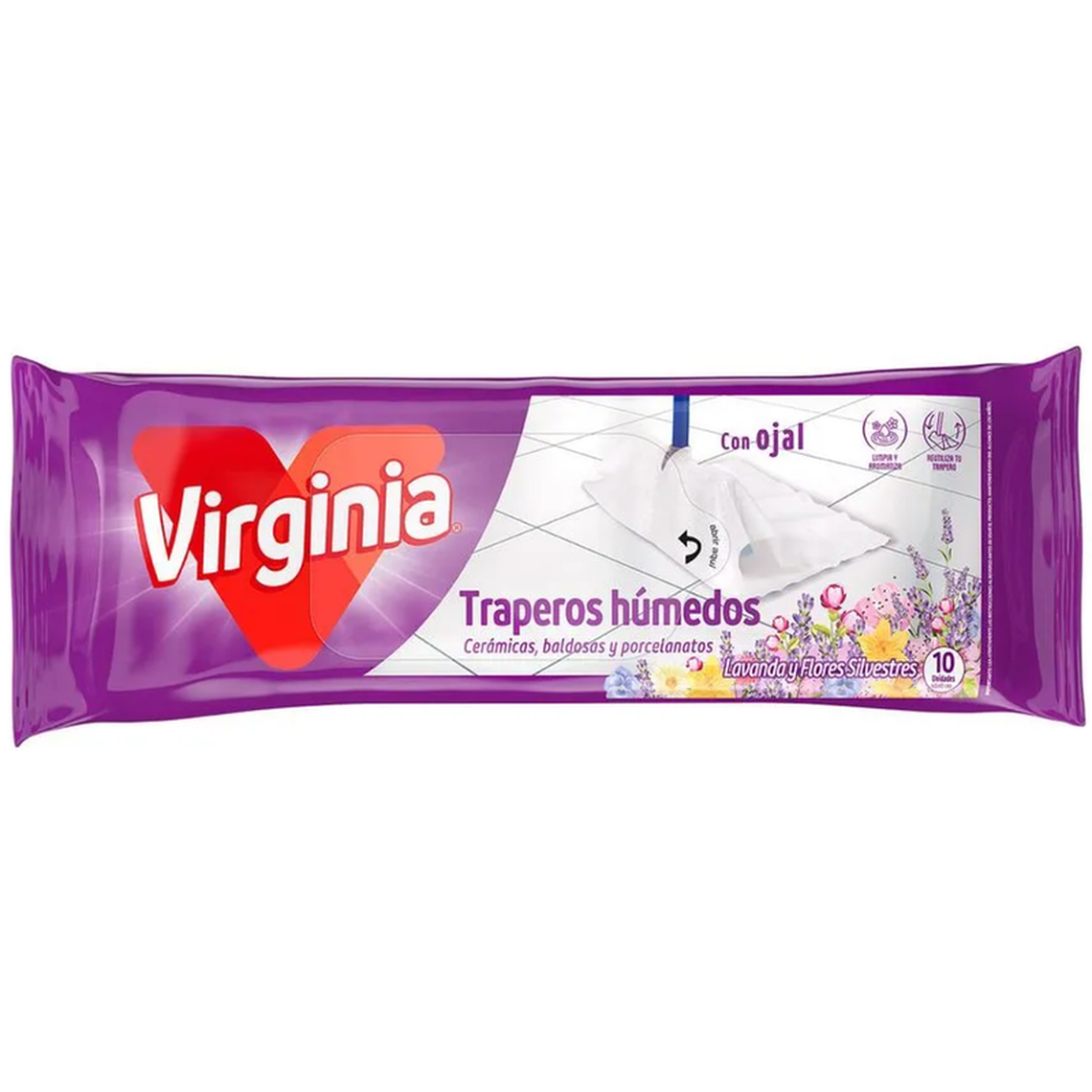 Paños Traperos Húmedos Virginia Lavanda 20u (2x10) 2