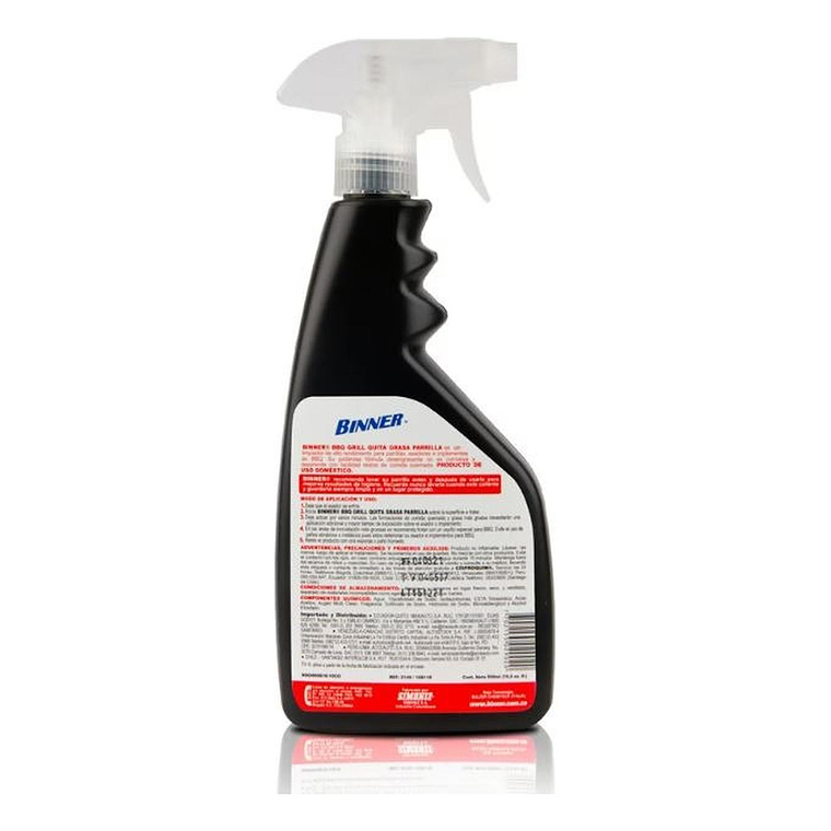 Limpiador Desengrasante Parrilla Bbq Binner 500ml 2