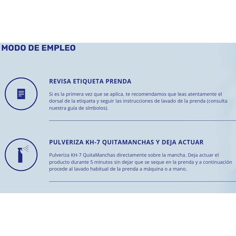 Quitamanchas Prelavado Gatillo KH-7 750ml 3