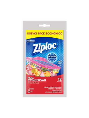 Bolsas Para Conservar Medianas Ziploc 12u