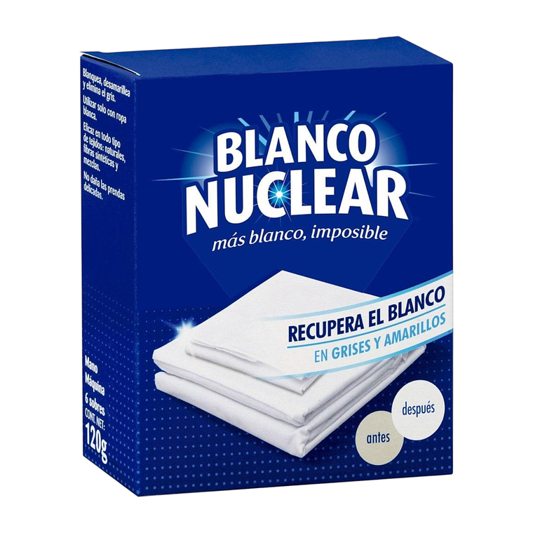 Quitamanchas Blanco Nuclear Sobres 6×120 g 1