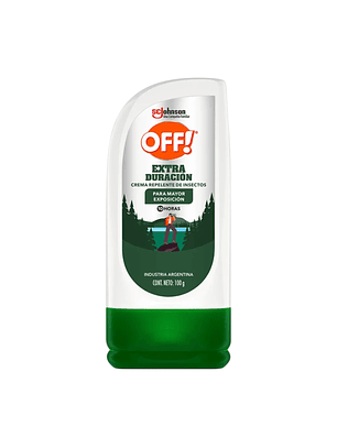 Repelente Off Crema Extra Duración 100gr
