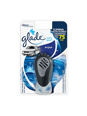 Glade Acqua Auto Sport Aparato + Repuesto 7 ml