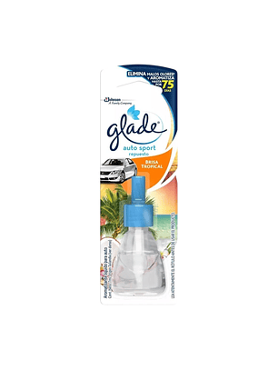 Recarga Aromatizante Glade Auto Brisa Tropical 7ml