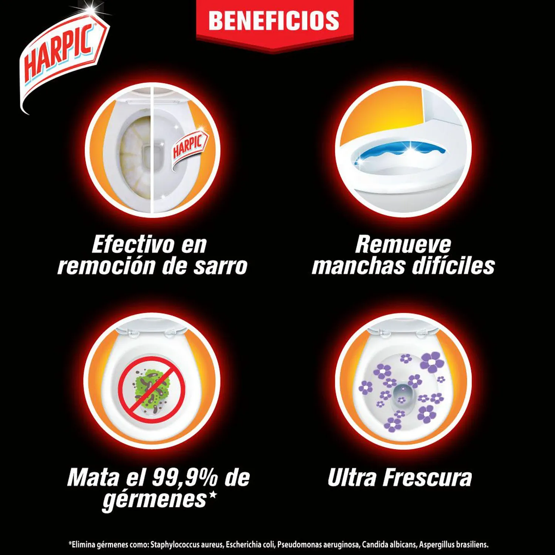 limpiador gel WC Harpic Max Power 750 ml 4