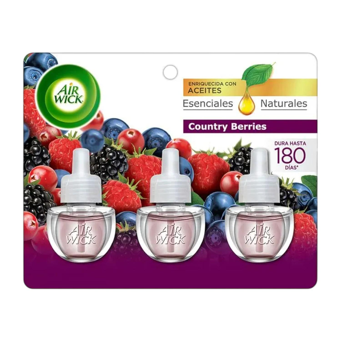 Recarga Desodorante Electrico Berries Airwick 3 Un 1