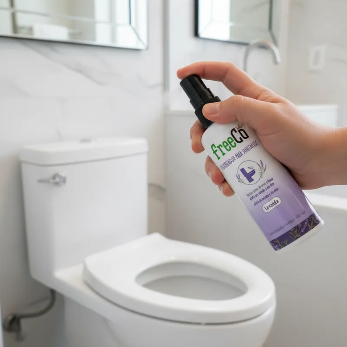 Eliminador de Olores Freeco Aroma LAVANDA 60 ml 2