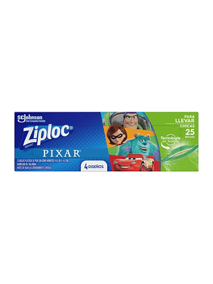 Bolsas Multiuso Disney Para Llevar Chicas Ziploc 25unid