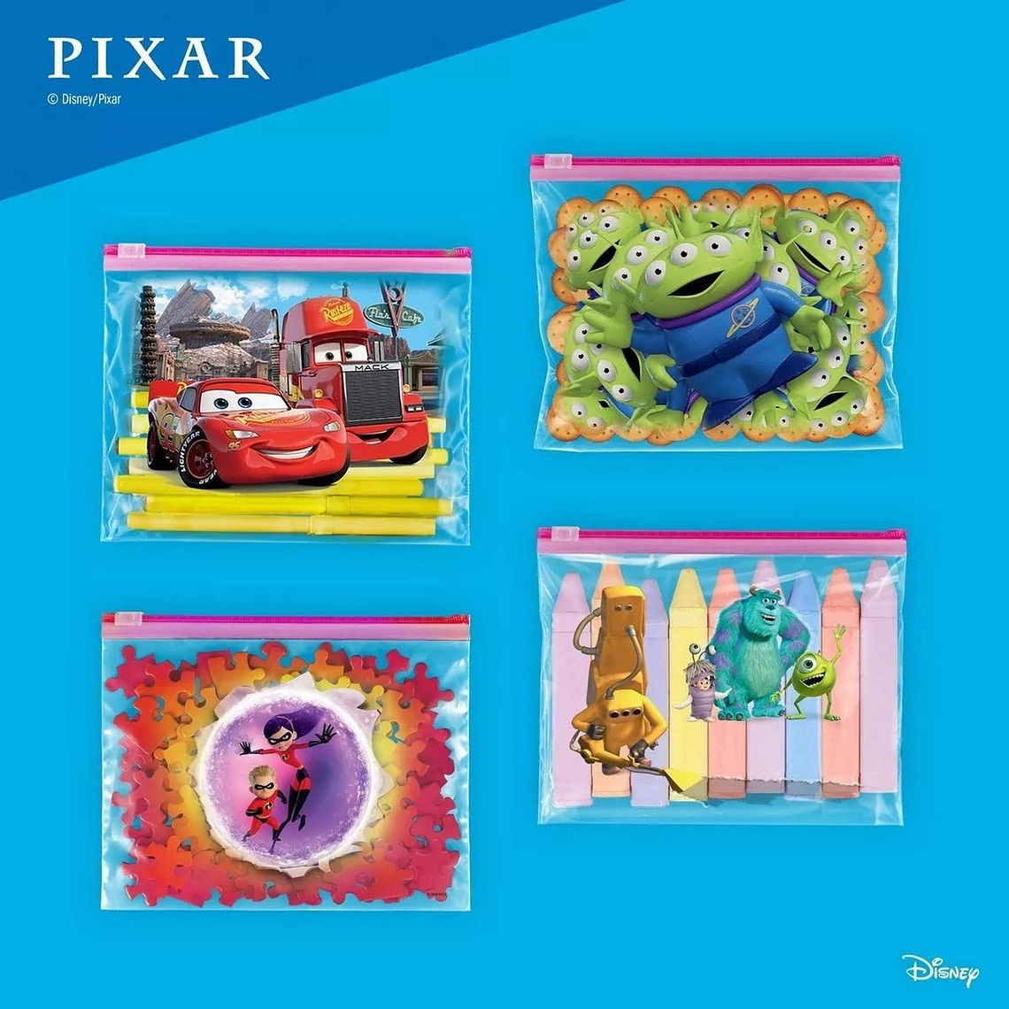 Bolsas Multiuso Disney Para Llevar Chicas Ziploc 25unid 2