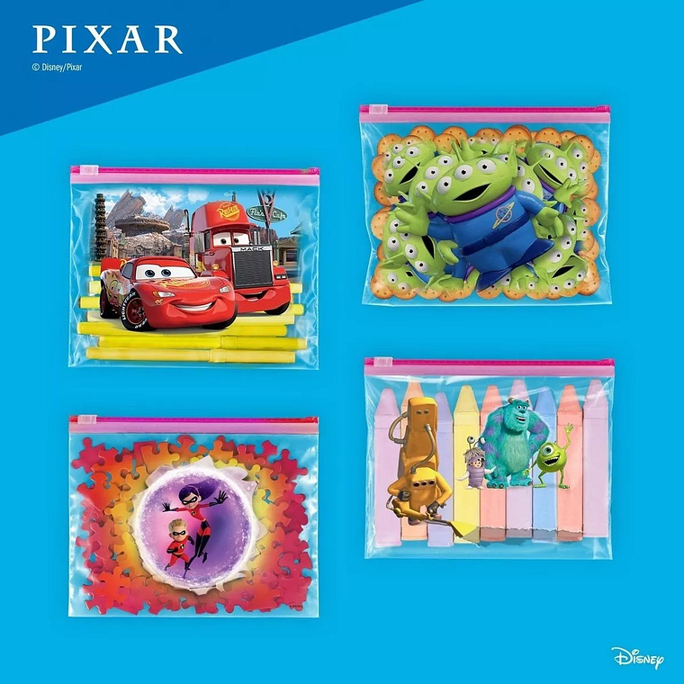 Bolsas Multiuso Disney Para Llevar Chicas Ziploc 25unid 2