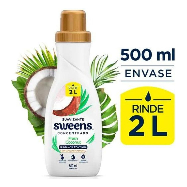 Suavizante Concentrado Sweens Fresh Coconut 500 Ml 2
