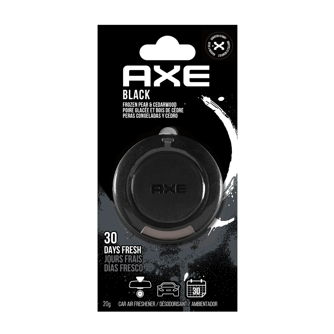 Aromatizante Para Autos Axe colgante Black 19gr 1