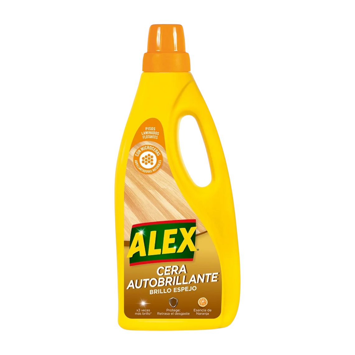 Cera Autobrillante Pisos Laminados Alex 750 ml 1