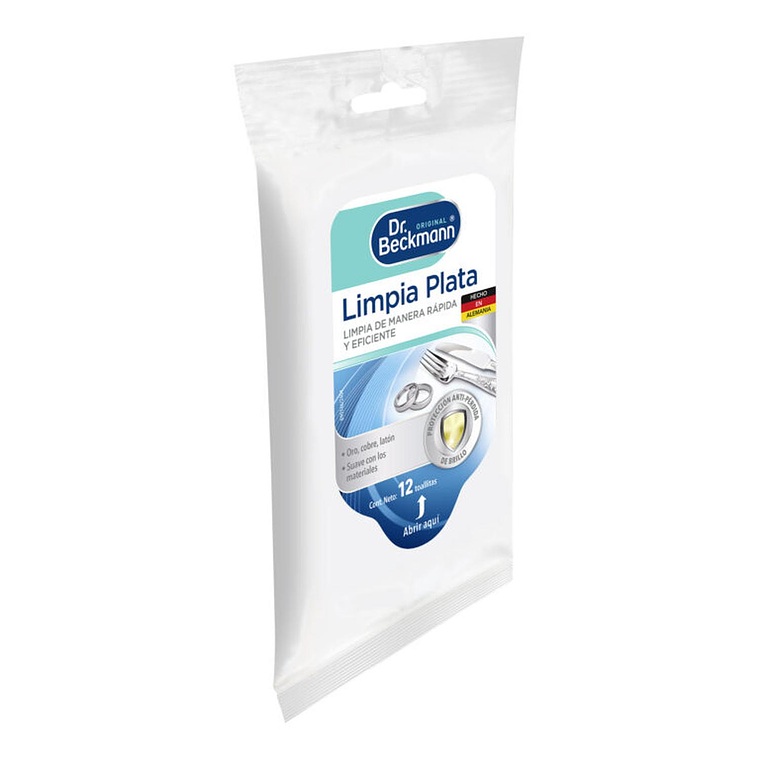 Toallitas para Plata y Metales Dr. Beckmann 12 Un 2