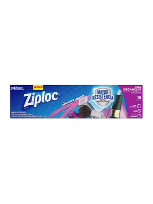 Bolsa Para Organizar Ziploc Grande Cierre Fácil 15un