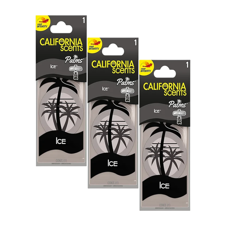 Ambientador Auto Pack 3 California Scents Ice 1