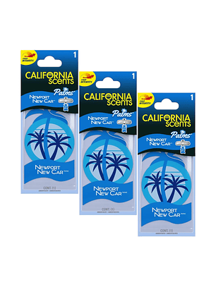 Ambientador de Auto Aroma Auto Nuevo Pack x3