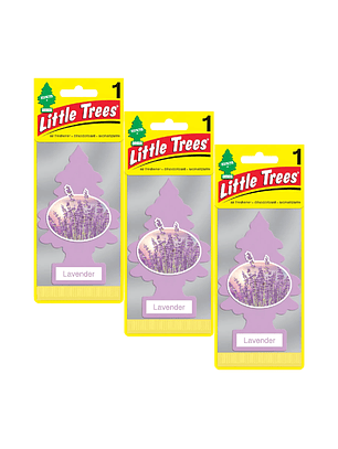 Aromatizante Pino Lavanda Little Trees Pack X 3unid