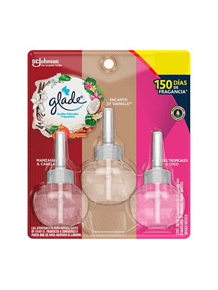 Recarga Glade Aceite Natural Surtido 21ml x3 Unid