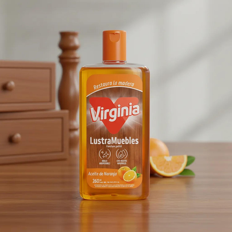 Virginia Lustra Muebles Naranja Natural 260ml 2
