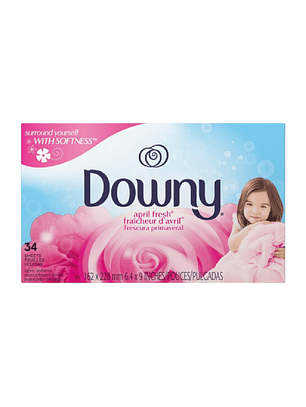 Toallitas Suavizantes Antiestatica Para Secadora Downy 34und