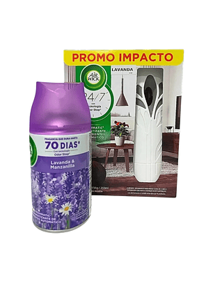 Aparato Automatico Air Wick Lavanda + Repuesto 250ml