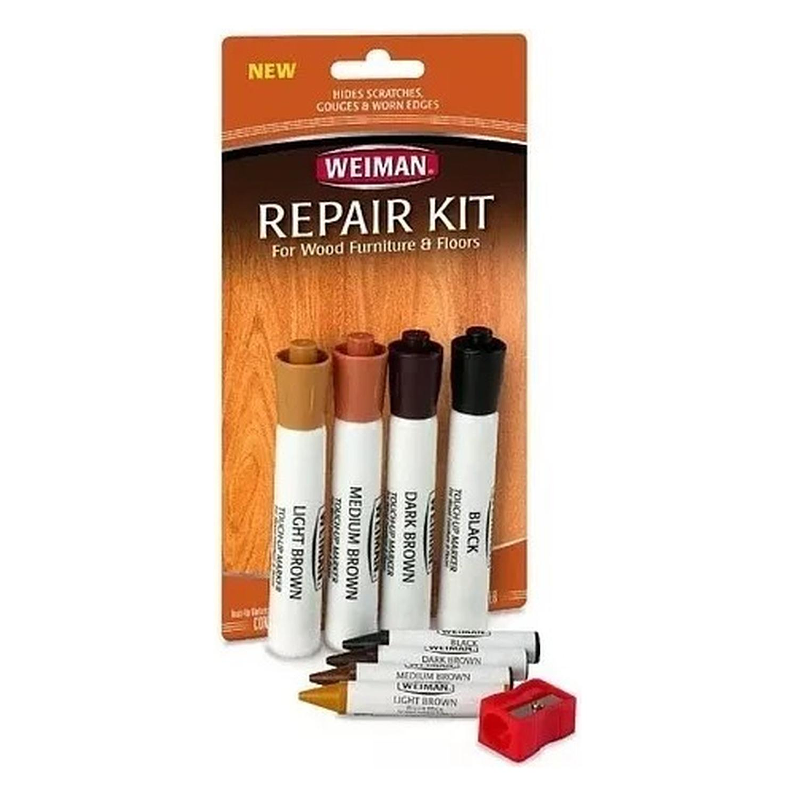 Kit Reparador Muebles y Pisos de Madera Weiman 9 Piezas 2