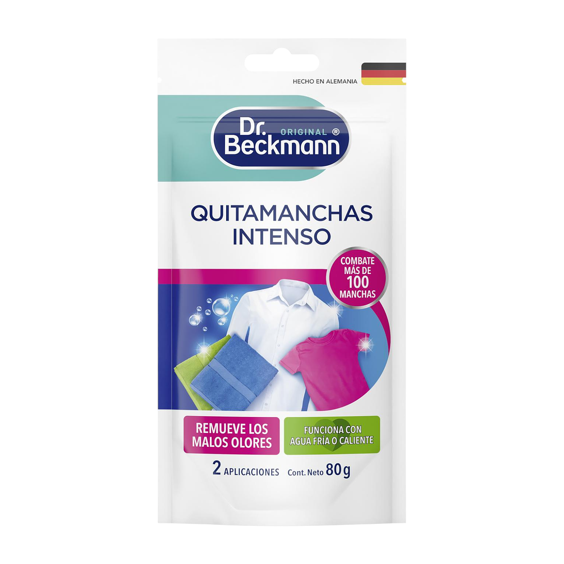Dr. Beckmann Quitamanchas Ropa Blanca y Color 80 g 1