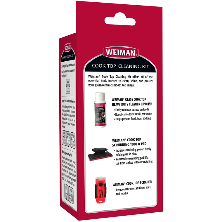 Weiman Kit Limpiador Vitrocerámica 3 Piezas 3