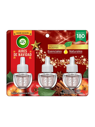 Air Wick Recarga Kuchen Manzana Canela x3 21ml
