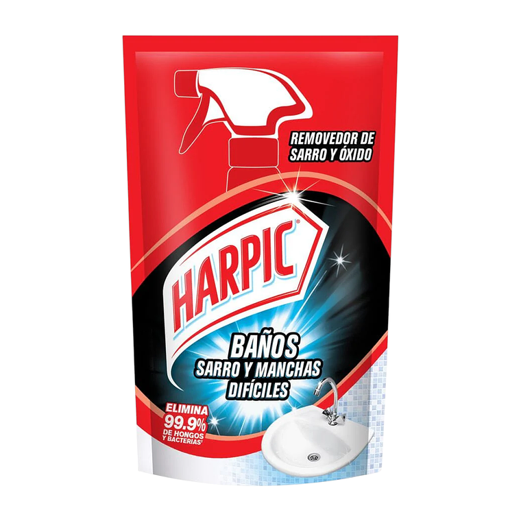 Recarga Harpic Baño Sarro y Manchas Difíciles 420ml 1