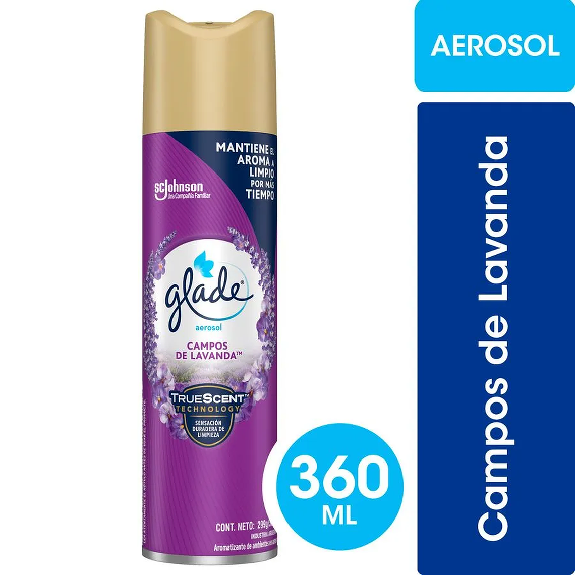 Glade Ambiental Campos de Lavanda Spray 360 cc 3