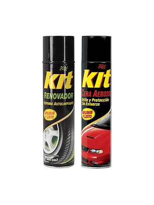 Pack Renovador de Neumáticos + Cera en Aerosol 360ml