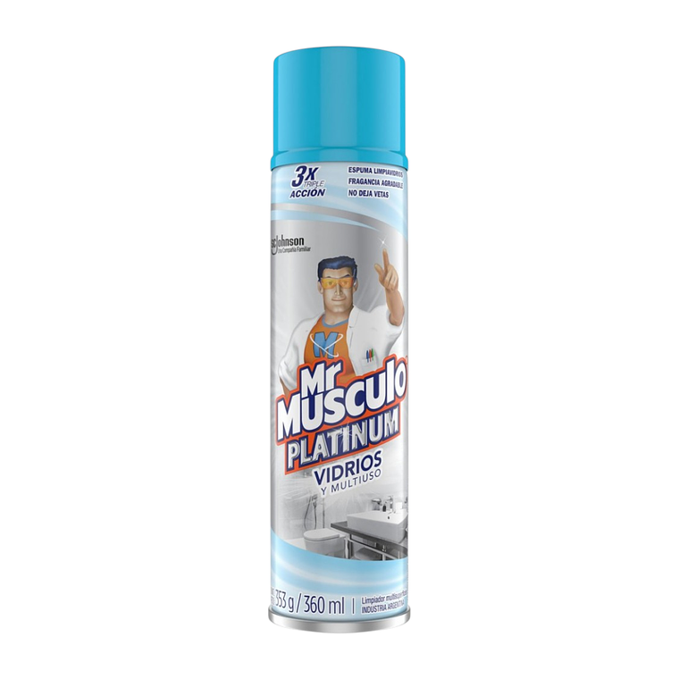 Mr Músculo Limpiavidrios Espuma 360ml Triple Acción 1